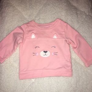 Pink baby girl sweatshirt